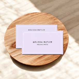 Minimalistisk Professionell Light-Lila Visitkort