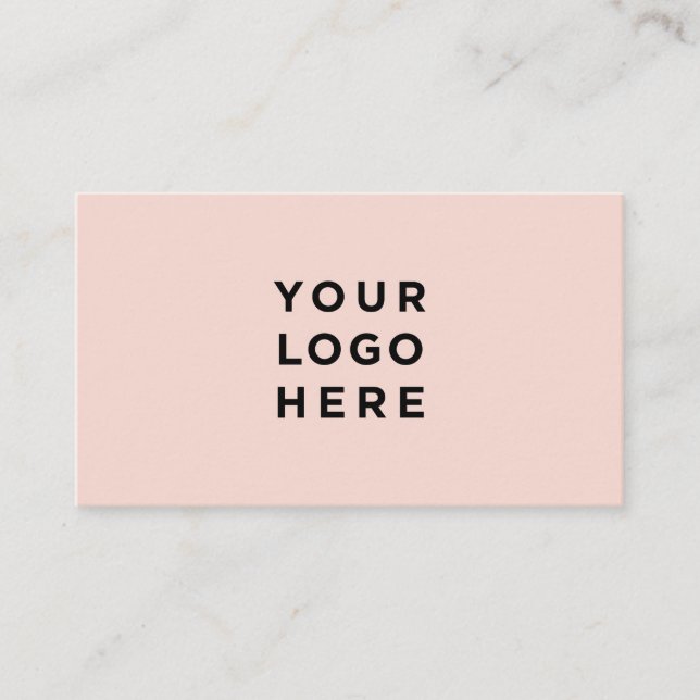Minimalistisk Professionell Logotyp för  Rosa för  Visitkort (Framsida)
