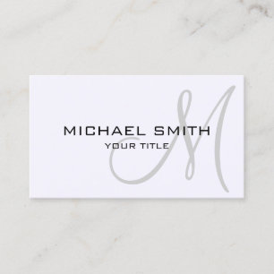 Minimalistisk Professionell Magnolia Monogram Visitkort
