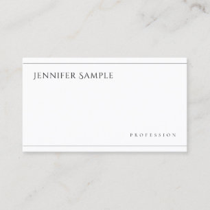 Minimalistisk Professionell med enkel Elegant Mode Visitkort