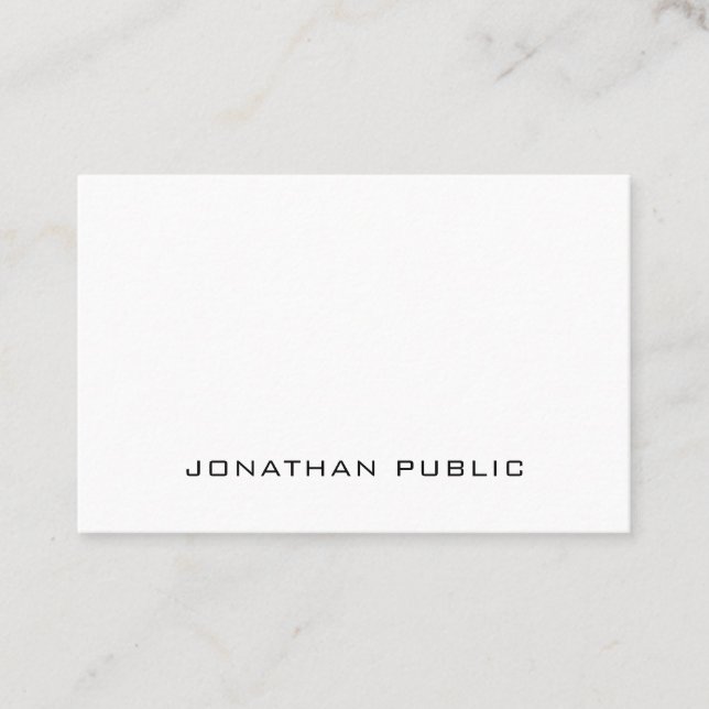 Minimalistisk Professionell med modern Elegant, va Visitkort (Framsida)