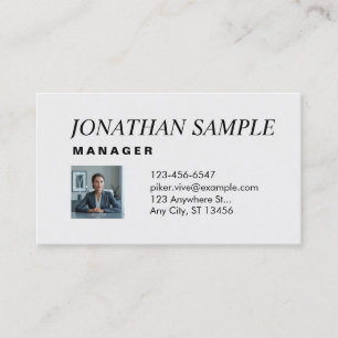 Minimalistisk Professionell med modern Elegant, va Visitkort