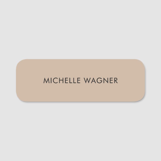 Minimalistisk professionell med modern enkel Elega Namnbricka (Framsida)