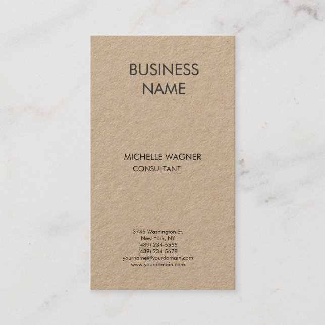 Minimalistisk professionell med modern enkel Elega Visitkort (Framsida)