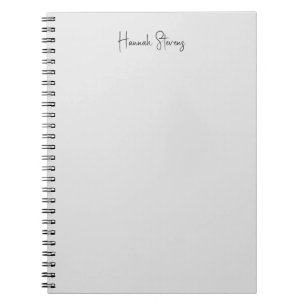 Minimalistisk Professionell Modern Calligraphy Anteckningsbok