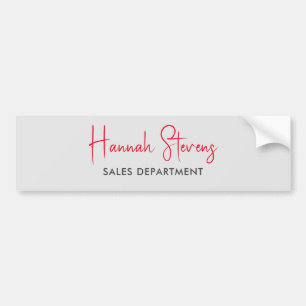 Minimalistisk Professionell Modern Calligraphy Bildekal