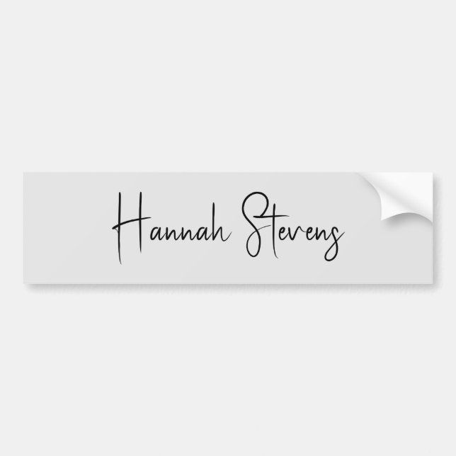 Minimalistisk Professionell Modern Calligraphy Bildekal (Framsidan)