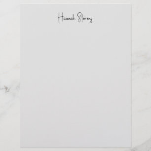 Minimalistisk Professionell Modern Calligraphy Brevhuvud
