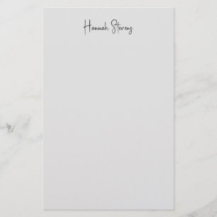 Minimalistisk Professionell Modern Calligraphy Brevpapper