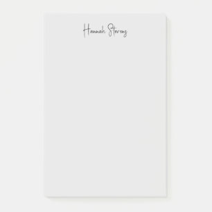 Minimalistisk Professionell Modern Calligraphy Post-it Block