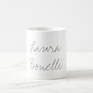 Minimalistisk Professionell Modern ditt namn Kaffemugg