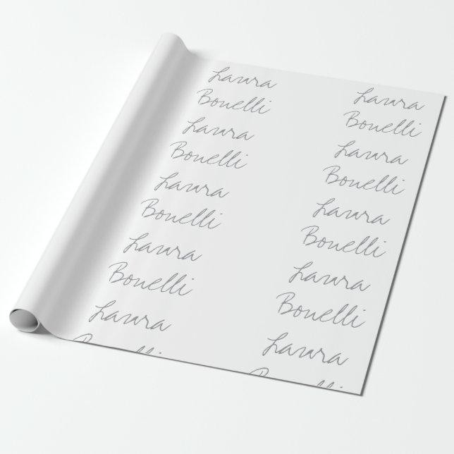 Minimalistisk Professionell Modern ditt namn Presentpapper (Utrullad)