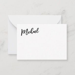 Minimalistisk Professionell Modern Elegant Anteckningskort