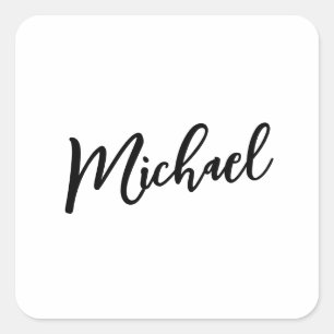 Minimalistisk Professionell Modern Elegant Fyrkantigt Klistermärke