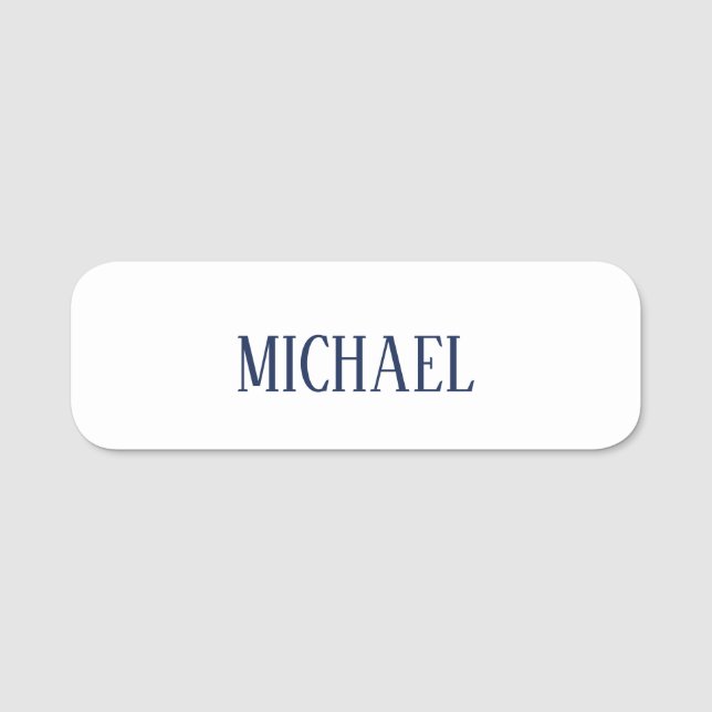 Minimalistisk Professionell Modern Elegant Namnbricka (Framsida)