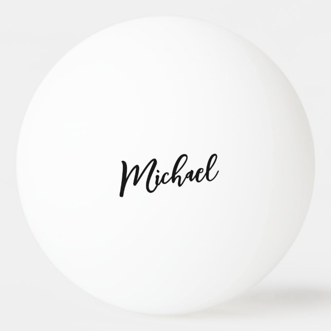 Minimalistisk Professionell Modern Elegant Pingisboll (Framsidan)