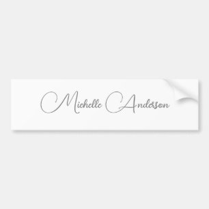 Minimalistisk professionell modern enkel namn bildekal