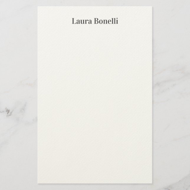Minimalistisk professionell modern enkel namn tite brevpapper (Framsida)