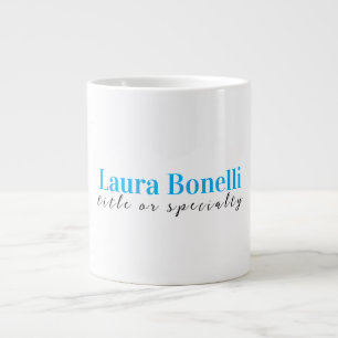Minimalistisk professionell modern enkel namn tite jumbo mugg