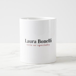 Minimalistisk professionell modern enkel namn tite jumbo mugg