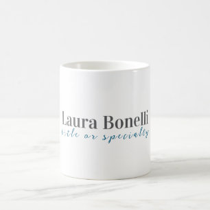 Minimalistisk professionell modern enkel namn tite kaffemugg