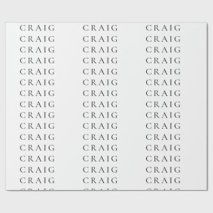 Minimalistisk professionell modern enkel namn tite presentpapper