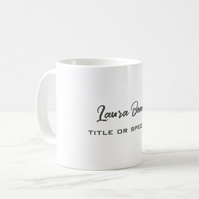 Minimalistisk Professionell Modern Kaffemugg (Framsida vänster)