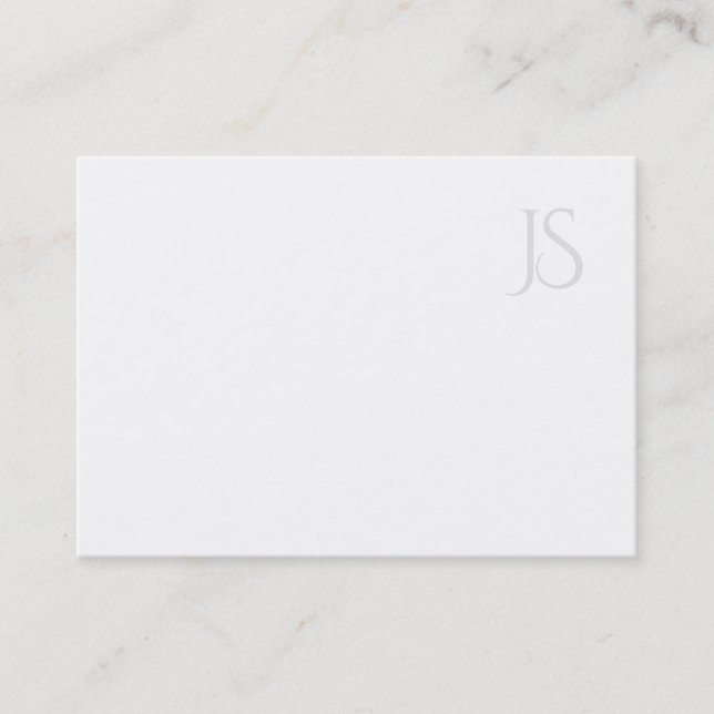 Minimalistisk Professionell Modern Monogram enkel Visitkort (Framsida)