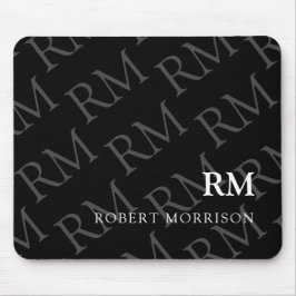 Minimalistisk Professionell, Modern Monogram Musmatta