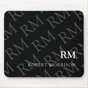 Minimalistisk Professionell, Modern Monogram Musmatta