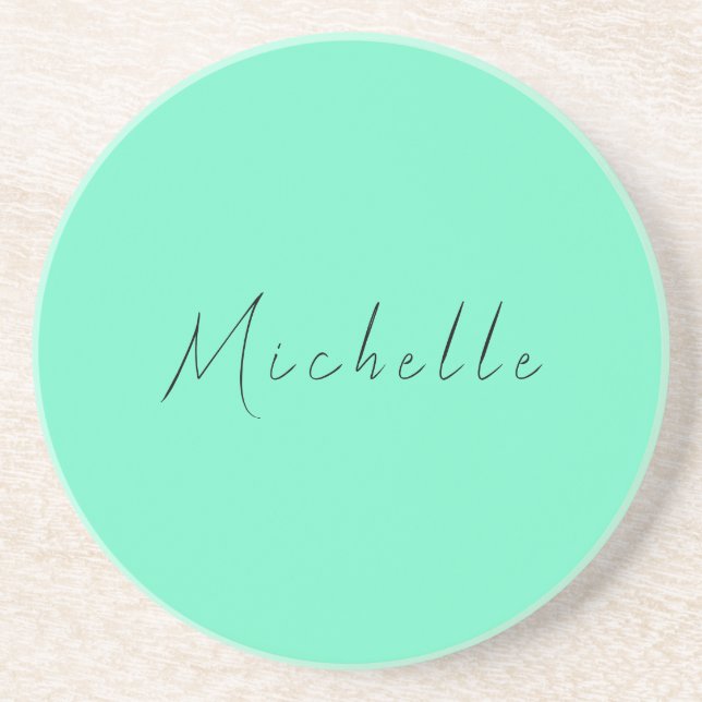 Minimalistisk Professionell Modern Namn handskrive Underlägg (Framsidan)