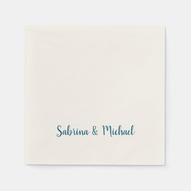 Minimalistisk Professionell Modern Plain Blue & Ec Pappersservett (Framsidan)