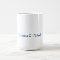 Minimalistisk Professionell Modern Plain Blue Whit