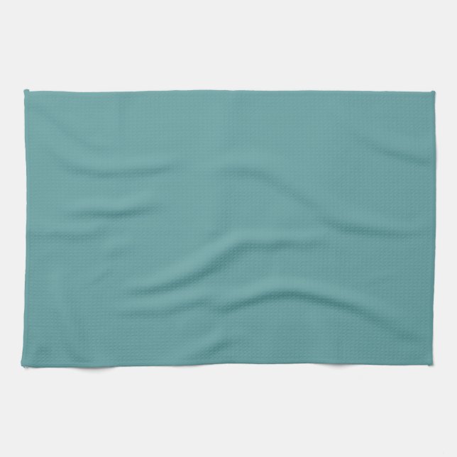 Minimalistisk Professionell Modern Plain Cadet Blu Kökshandduk (Horisontell)