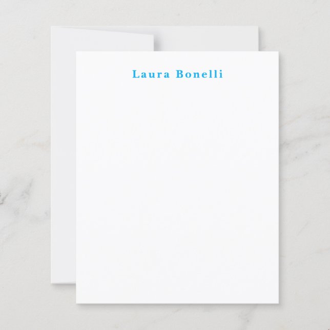 Minimalistisk Professionell Modern Plain Namn Papp (Framsida)