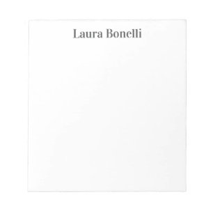 Minimalistisk Professionell Modern Plain Namn Tite Anteckningsblock