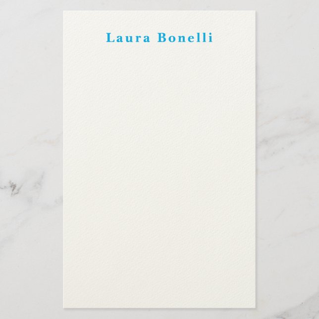 Minimalistisk Professionell Modern Plain Namn Tite Brevpapper (Framsida)