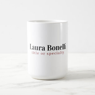 Minimalistisk Professionell Modern Plain Namn Tite Kaffemugg