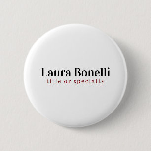 Minimalistisk Professionell Modern Plain Namn Tite Knapp