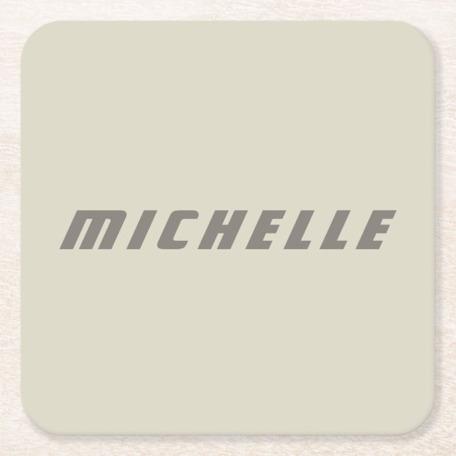 Minimalistisk Professionell Modern Science fiction Underlägg Papper Kvadrat (Framsidan)