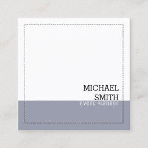 Minimalistisk Professionell Modern White Manatee Fyrkantigt Visitkort