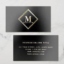 Minimalistisk professionell monograminitial guldfo