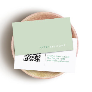 Minimalistisk Professionell QR-kod för modern över Visitkort