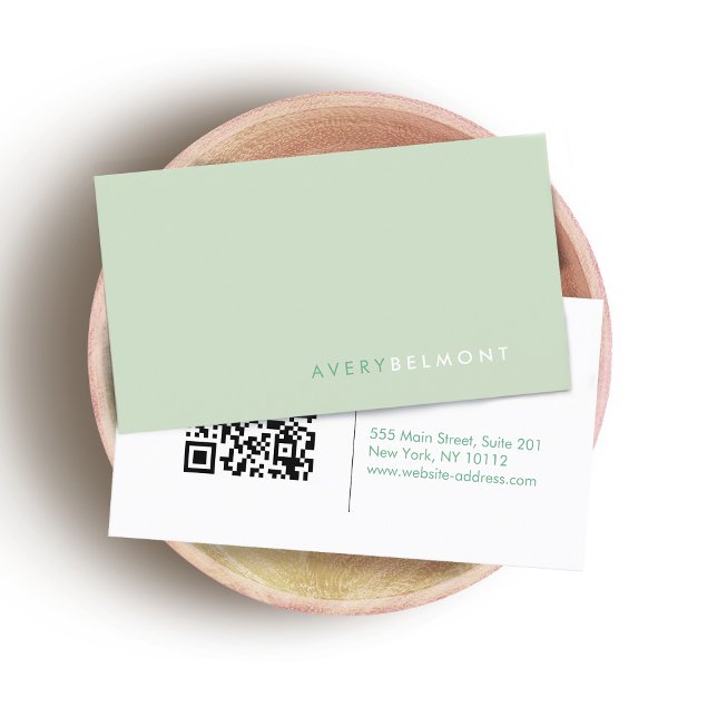 Minimalistisk Professionell QR-kod för modern över Visitkort (Skapare uppladdad)