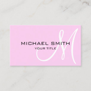 Minimalistisk Professionell Shampoo Monogram Visitkort