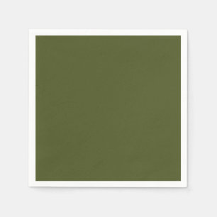 Minimalistisk Professionell Solid Army Grönt Färg Pappersservett