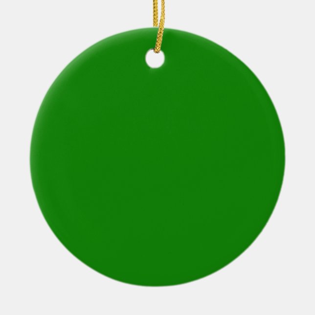 Minimalistisk Professionell Solid India Grönt Färg Julgransprydnad Keramik (Framsidan)