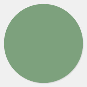 Minimalistisk Professionell Solid Russian Grönt Fä Runt Klistermärke