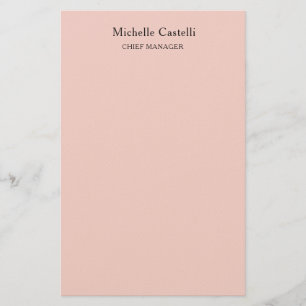 Minimalistisk professionell unik klassisk pastell brevpapper