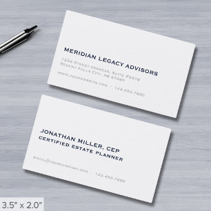 Minimalistisk Professionell Visitkort